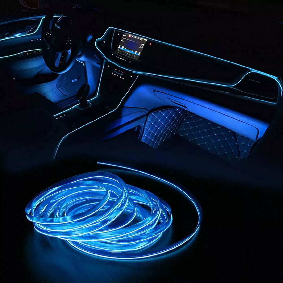 Car Interior Atmosphere Wire Auto Strip Light LED Decor Lamp