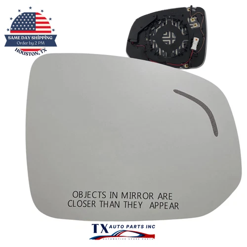 Fits For 16-22 Volvo XC90 Passenger Side Heated Mirror Glass Blind Spot / BSM