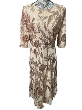 Baltic Born Women’s Size 1X Lucy Rose Gold Sequin Midi Fit Flare Dress NWT