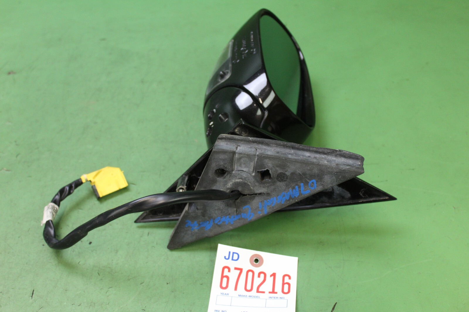 2007 MASERATI QUATTROPORTE DRIVER LEFT PUDDLE LAMP MIRROR BLACK OEM
