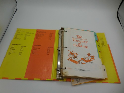1974 The Illustrated Treasury of Cooking 3 Ring Notebook Cookbook - Picture 2 of 6