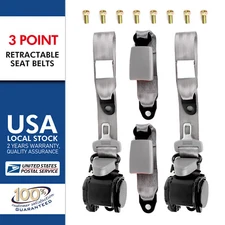 Seat Belt Retractable 3 Point Shoulder Safety Belt For 82-95 Jeep Wrangler CJ YJ