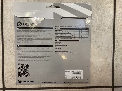 Rotor Direct Mount Chainring For Rex Cranks 34 Tooth Oval - Picture 2 of 3