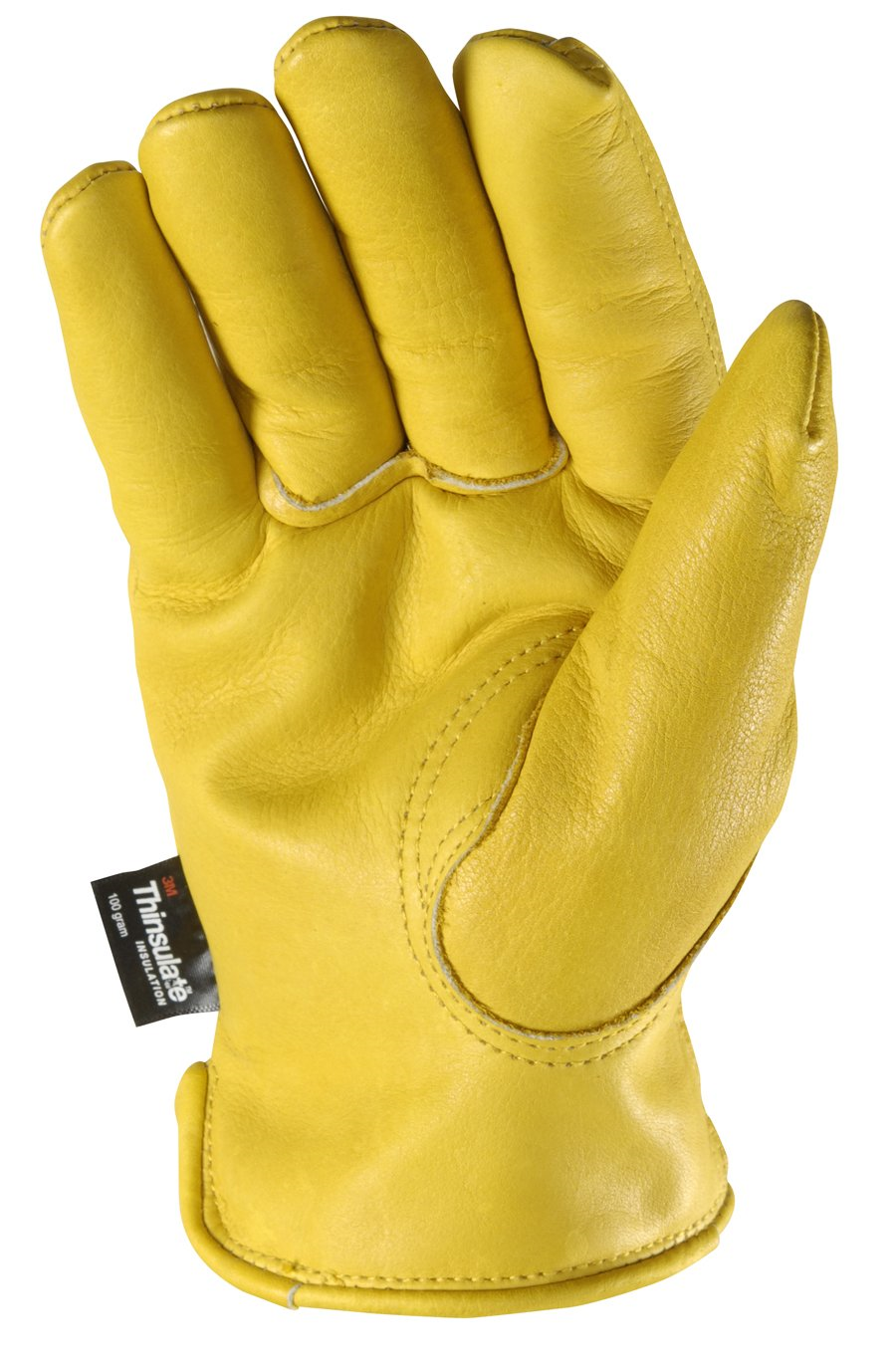 Men's Winter Leather Work Gloves, 100gram Thinsulate, Cowhide, Lined