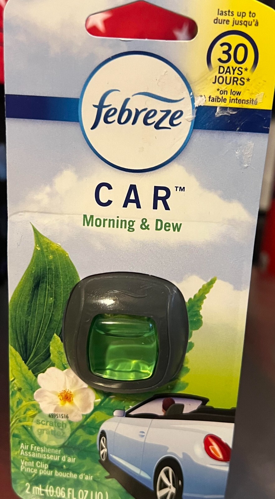 febreeze car morning & dew air freshner eBay