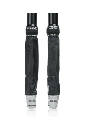 Acerbis Z-Mud Fork Guards Pair Black Zip Fastening Motocross Dirtbike 2872690001