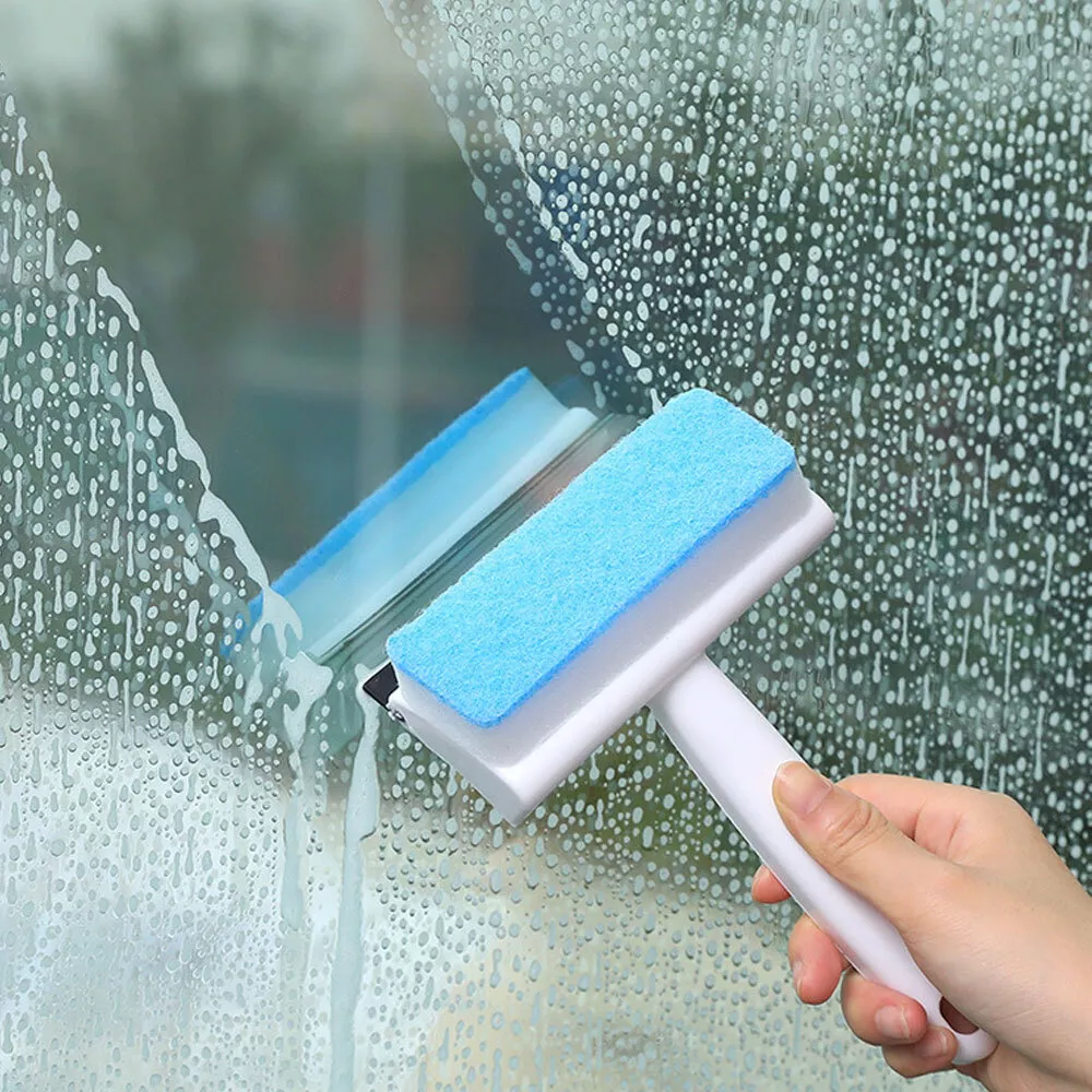 Window Glass Wiper Scraper Brush Mirror Cleaner Sponge Car Cleaning  Accessories