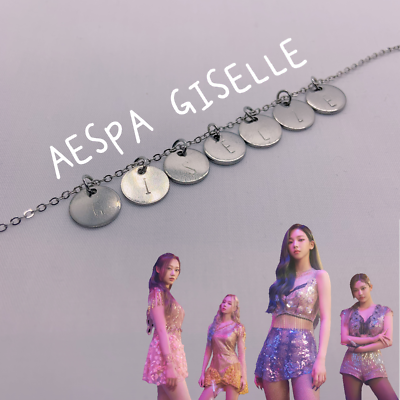AESPA Kpop Silver Necklace Bracelet 10mm Pendant |Winter