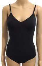 Bloch Dance Leotard Sz Petite Women s Black V Neck Sleeveless
