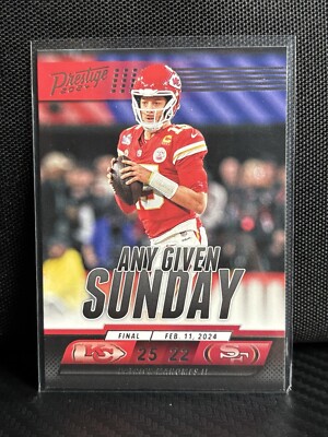 Patrick Mahomes II 2024 Panini Prestige #AGS-PMS Any Given Sunday KC Chiefs