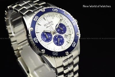 Montre Bulova Marine Star Diver Chronographe Quartz - Acier Inox - 100m étanche - Vintage Et Collection