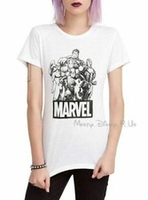 new-marvel-group-sketchy-white-girls-top-tshirt-xl-captain-america-thor-hulk