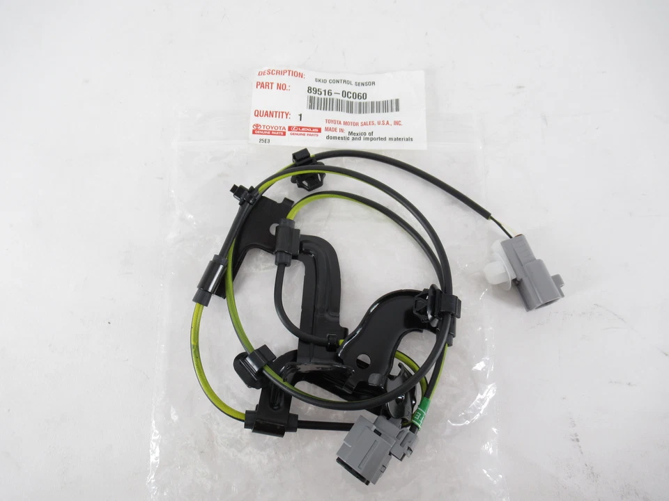 Cable sensor ABS trasero derecho pasajero Toyota 89516-0C060 original OEM Sequoia 2008-22 Foto 2 de 4