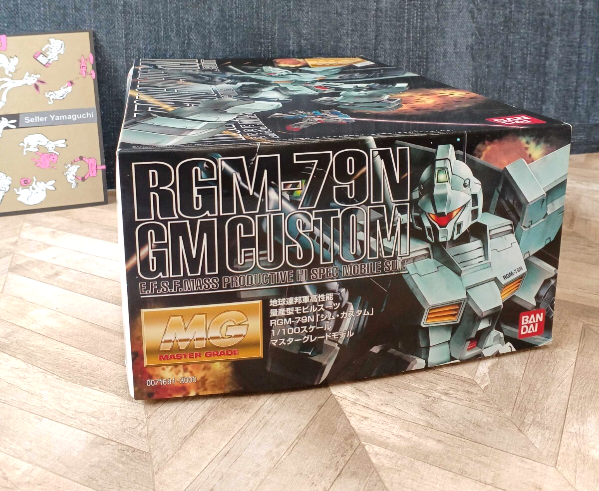 BANDAI MG 1/100 RGM-79N GM CUSTOM Plastic Model Kit Mobile Suit