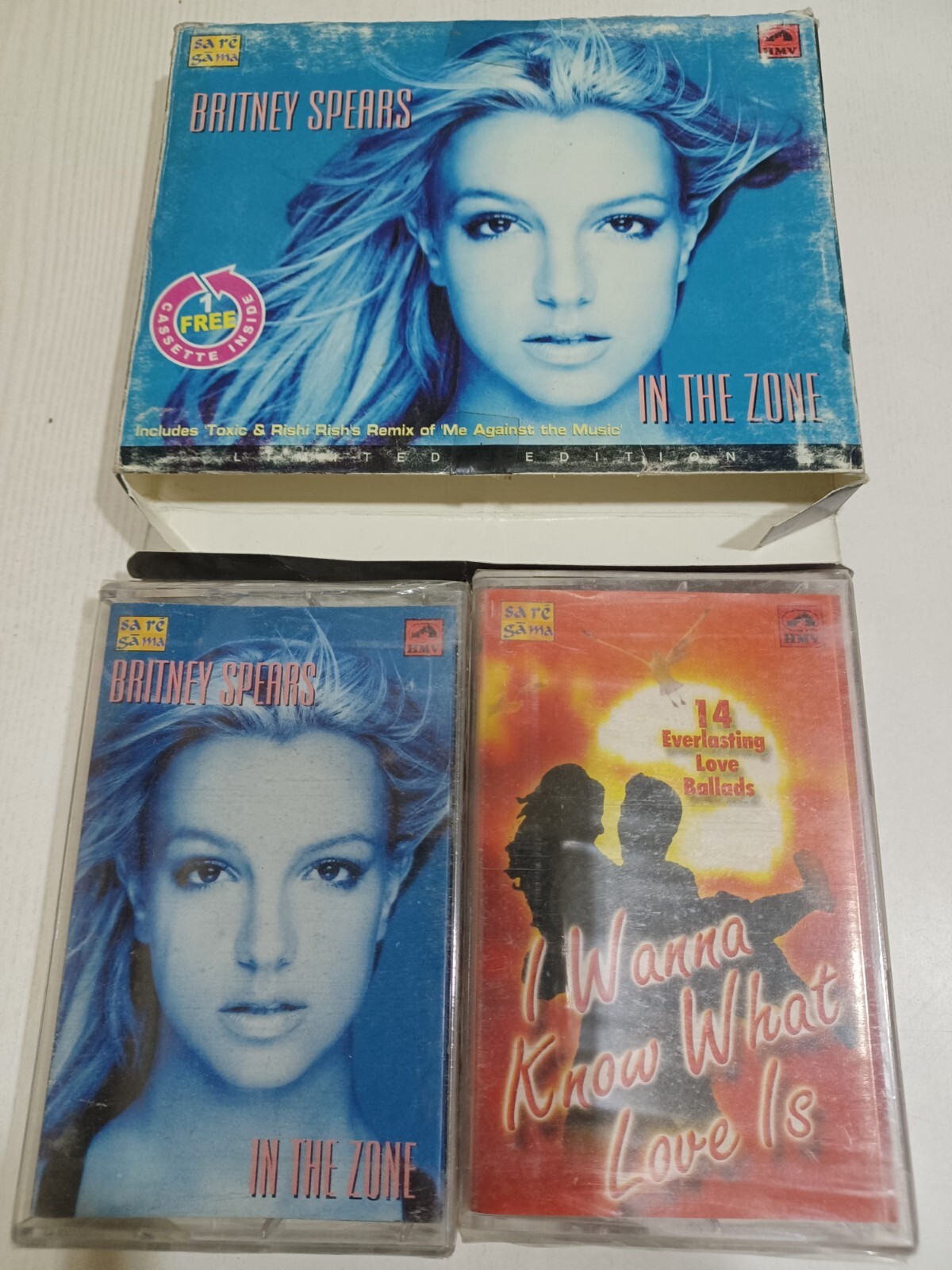 Britney Spears In the Zone Ltd Edition RARE orig 2x Cassette tape INDIA sealed