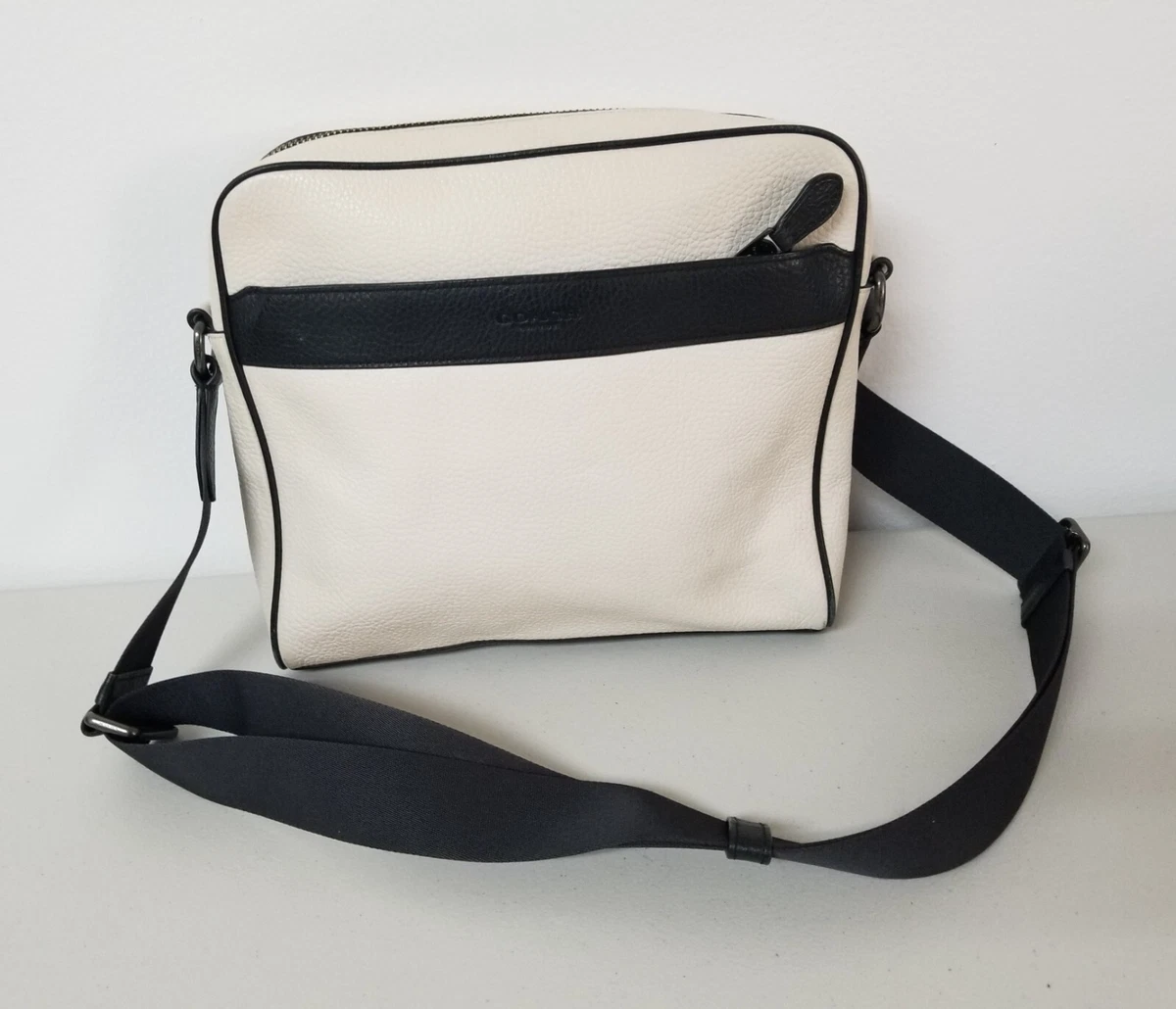 Coach camera online bag white