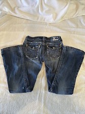 MEK Jeans By Miss Me Womens Oaxaca Slim Boot Cut Sz 26 X 32 actual 28.5 X 29