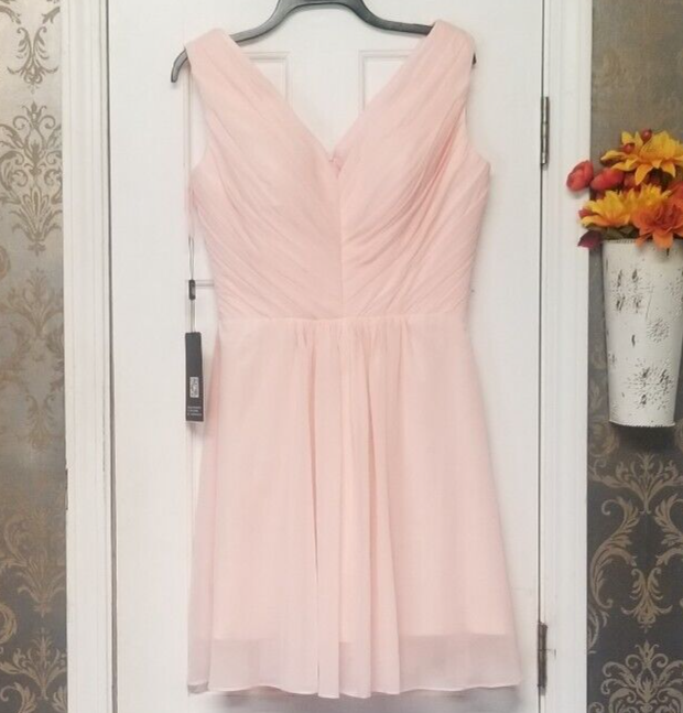 women's light pink formal dress Dusty Rose Pink Long Formal Dress with Sheer Sleeves Dusty Rose / 16 main image 0