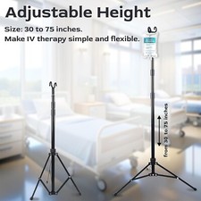 Tripod IV Poles Stand W/ Hook Collapsible Stand Lanyard Rack For Tables Portable