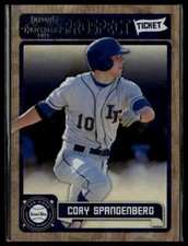 2011 Playoff Cont #RT18 Cory Spangenberg Prospect Ticket Crystal Coll. #/299