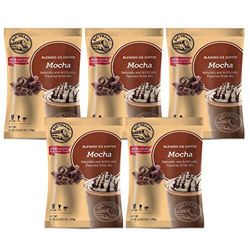 Big Train Mocha Blended Ice Coffee Mix, 3.5 LB - Case of 5