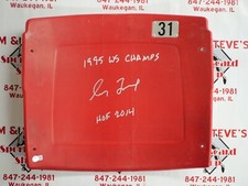 GREG MADDUX SIGNED FULTON COUNTY SEAT BACK W/ 