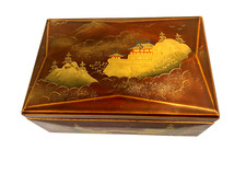 Alte Sch&ouml;ne Chinesische Schmuckschatulle mit Spieluhr