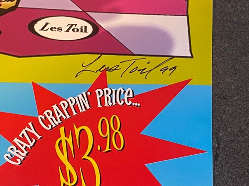 HONEST DON'S GREATEST SHITS promo poster signed by LES TOIL 1999 Fat Wreck - Imagen 3 de 3
