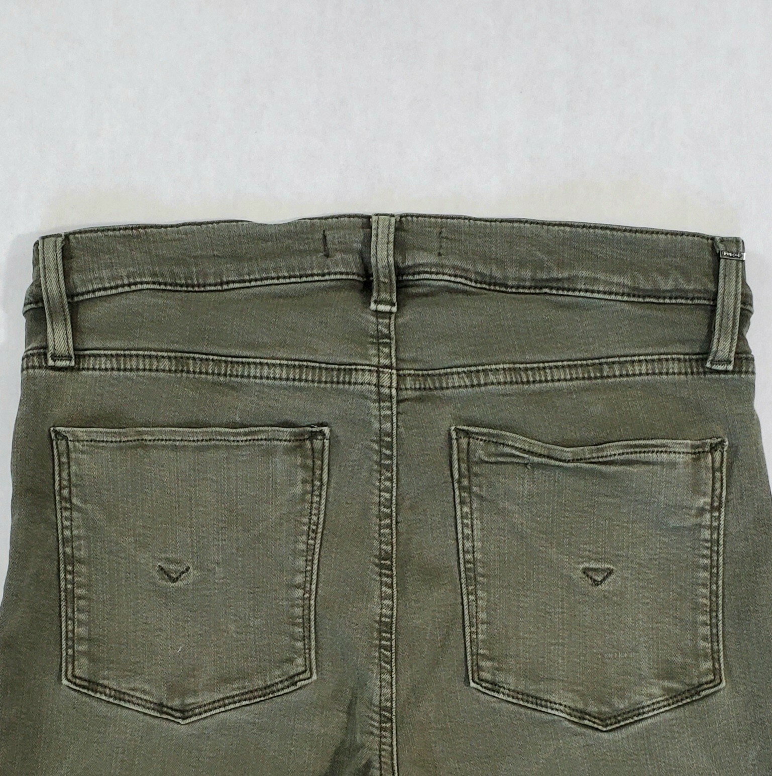 Hudson Jeans Women's Nico Super Skinny Rare Ankle Bar Green Crop Stretch Denim image 4