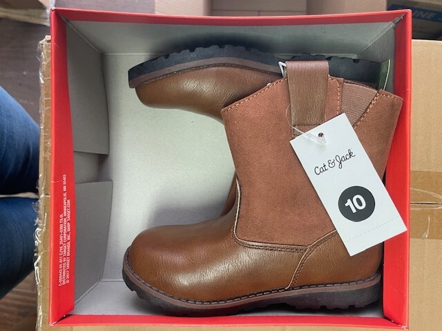 Cat Jack Toddler Boys' Hunter Slip-On Fashion Boots Brown size