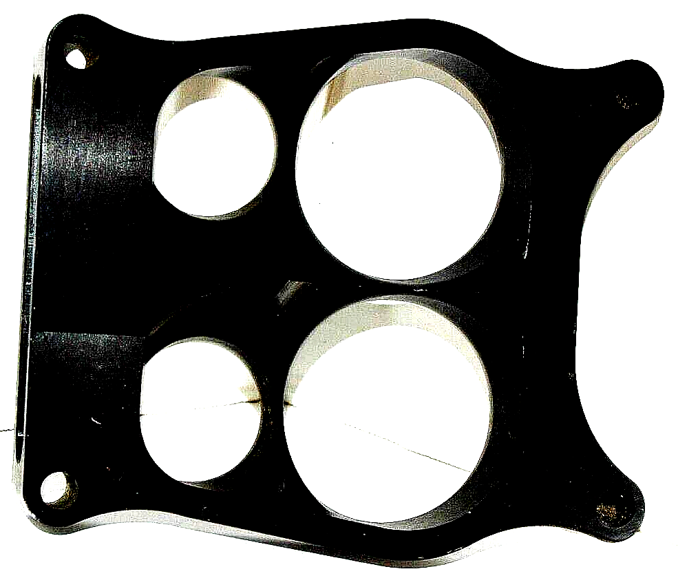 NEW Vintage Wilson Manifold quadrajet 1" machined aluminum Spacer plate