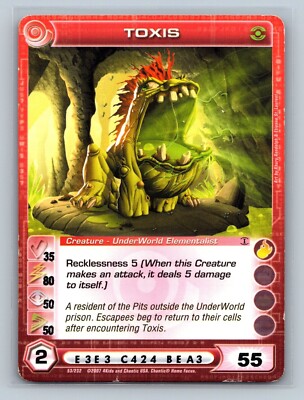 Chaotic TCG - Toxis 53/232 - 3 Max E, W, P - Dawn of Perim