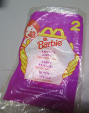 1996 Barbie Rapunzel Doll 2 McDonald's Happy Meal Toy New in Package