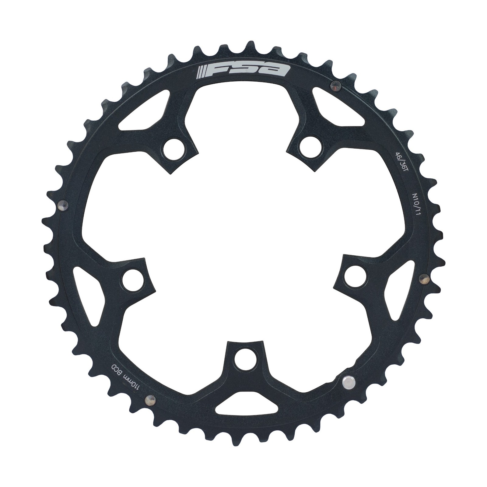 FSA Pro Road 10 / 11-Speed Chainring - 110mm BCD - Black - 46T