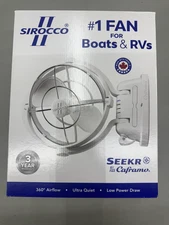 Sirocco II Fan by Caframo 12V/24V White (7010PK17W)