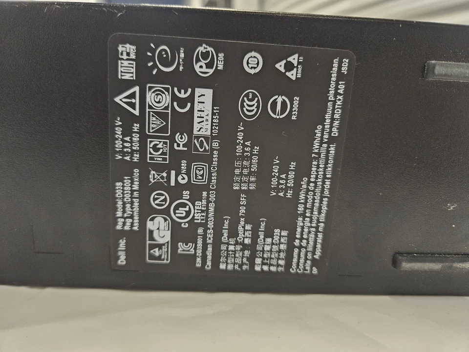 Dell Optiplex 790 D03S Desktop PC Intel Core i5-2400 4GB 500GB No Cable Included - Image 4 of 4