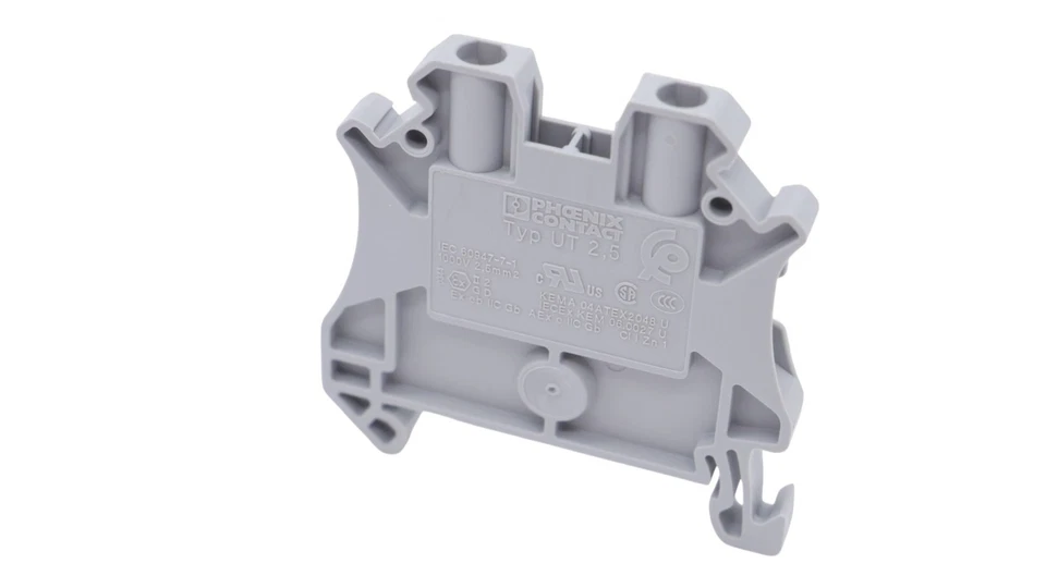 20 Stück Phoenix-Contact UT 2,5 Durchgangsklemme 3044076 1000V 24A 2,5mm² grau - Bild 3 von 4