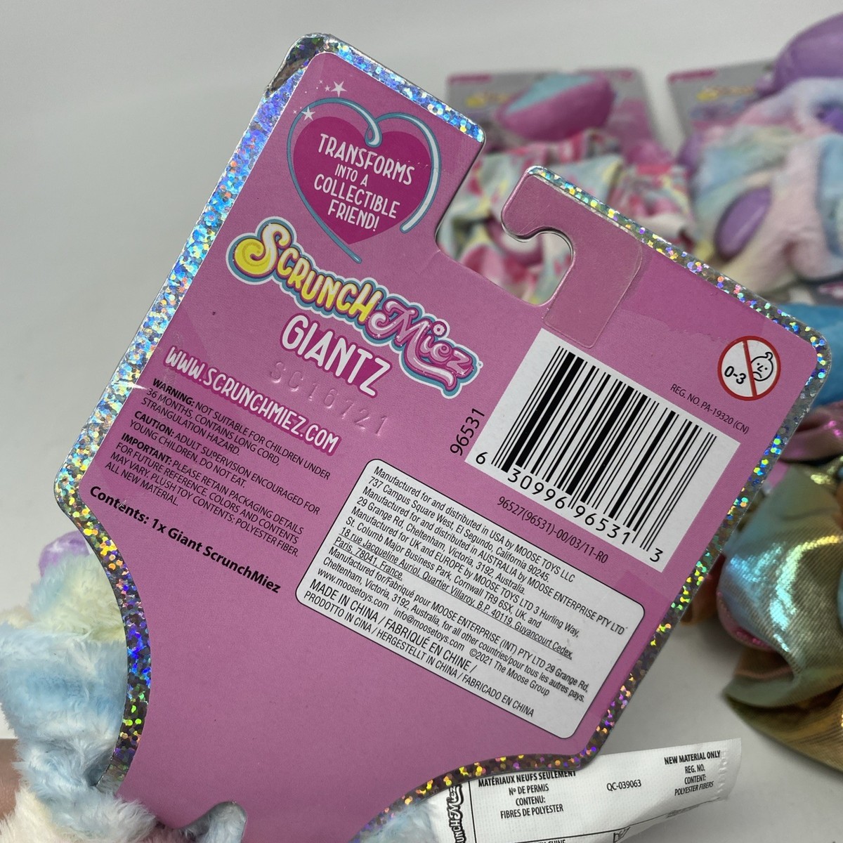 Scrunchmiez Series 1 & Shimmer Series Hair Scrunchy Lot Of 5 New