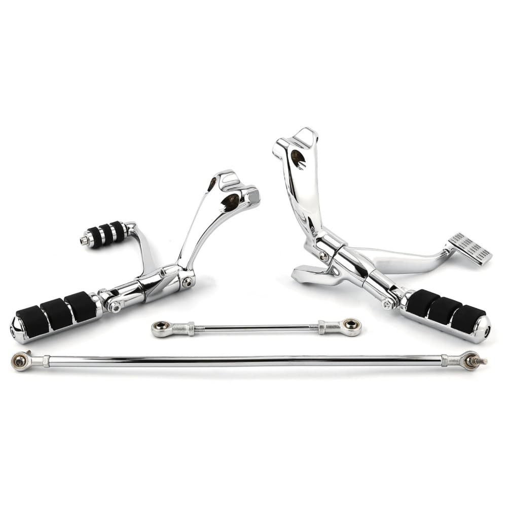 Control Foot Pegs Levers for Harley Davidson XL 1200 883 Chrome Steel Aluminum