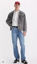 Image of Levis® 501 Mens Denim Jeans RRP £100 Original Fit Straight Leg Pants Jean NWT