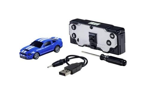 Carson C404334 Nano Racer Ford Mustang Shelby GT500 Blue 1:60 Scale