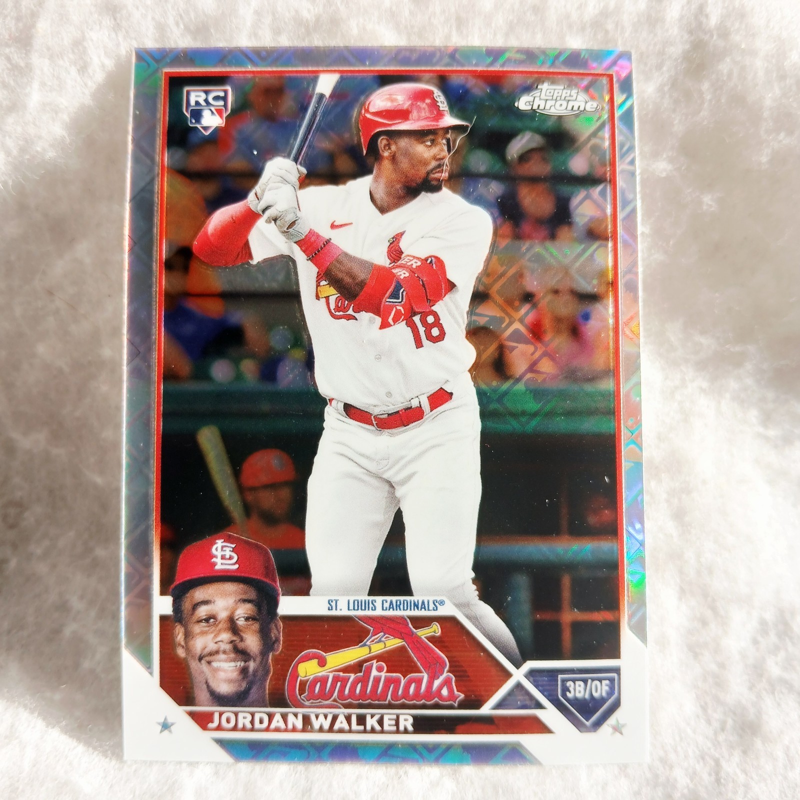 2023 Topps Chrome Logofractor Edition Jordan Walker Rookie Card