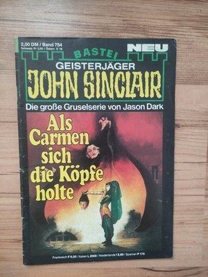 JOHN SINCLAIR , Band 754 : '' Als Carmen sich die Köpfe holte'' , Horror  ,  ng2