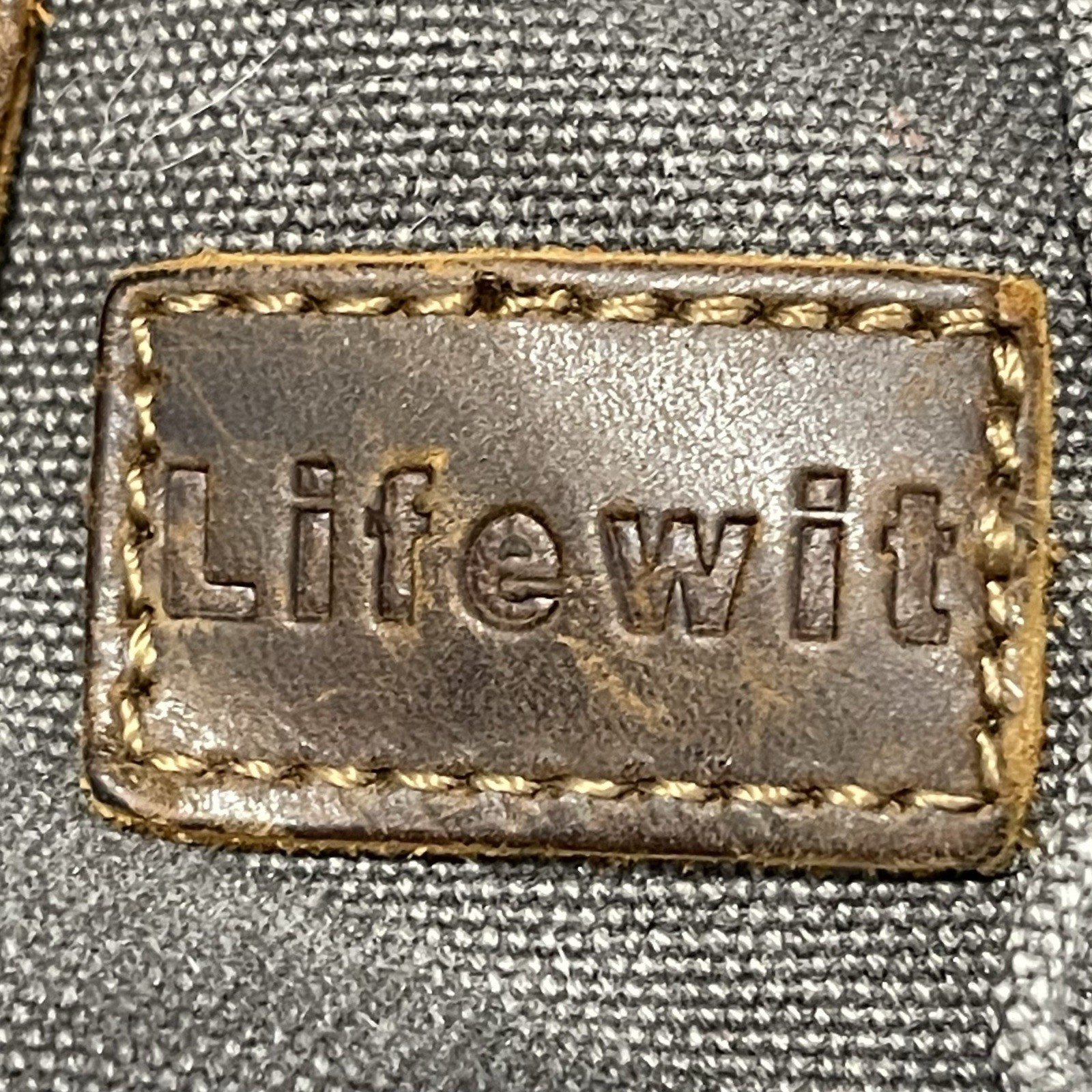Lifewit Messenger Bag Gray Canvas Brown Leather Satchel Cross Body Shoulder