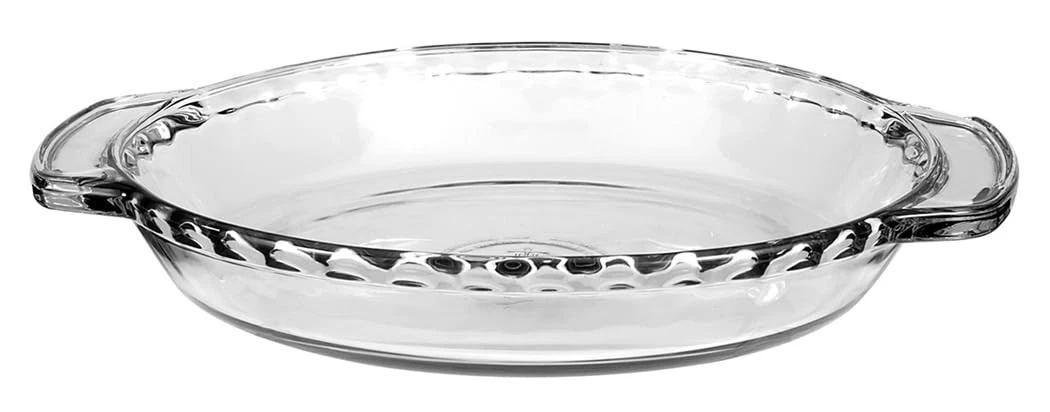 Oven Basics 9.5-Inch Deep Pie Plate, Clear, 1 Piece