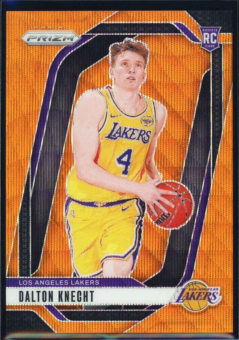 Dalton Knecht 2024-25 Panini Prizm #238 Orange Wave Prizm Rookie /60 Lakers