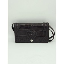Brighton Siren Croc Embossed Leather Crossbod...