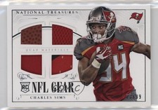 2014 National Treasures Rookie NFL Gear Materials Quad 73/99 Charles Sims oh9