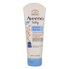 2 Pack Aveeno Baby Eczema Therapy Moisturizing Cream, Unscented, 7.3 oz