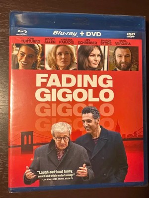 Fading Gigolo [Blu-ray/DVD] John Turturro, Woody Allen New Sealed Free Shipping